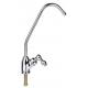 Silvery Kitchen Sink Drinking Water Faucet , Deck - Mounted Goose Neck Faucet / Tap