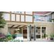 High Light Transmission aluminum bifold patio doors Wide Open For Luxury Villas