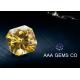 7mm Special Fancy Moissanite In Light Yellow For Nacklace , Rings