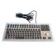 Black Ruggedized Industrial Metal Keyboard 116 Keys IP67 Waterproof
