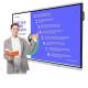 Multipurpose 65 Inch Smart Board , Interactive Touch Screen Display IR Touch