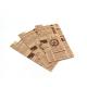100% Eco Friendly Kraft Paper Packing Bags Uncoated Lining With 8 Color Printing