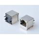 HULYN,Shielded RJ45 Modular Jack Connector, Through Hole Type, 1000 Mbps Transformer, with LED