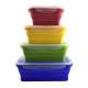 Easy To Clean Collapsible Silicone Bento Boxes Lunch Bowl Boxes Folding Food Storage Container