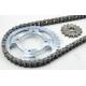 N5322220 Steel Motorcycle 428 Chain And Sprocket Kit For TVS HLX