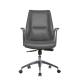 2.5mm Leather Office Swivel Chairs Chromed SS Harkness Ergonomic Executive Chair Workshop