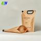 Eco - Friendly Kraft Paper Spout Pouch Shampoo Refill Bag Liquid Packaging Pouches