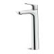 Polished Extended Basin Mixer Faucet Washroom Brass Water Mixer Tap