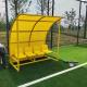 Customized Substitute Soccer Benches With Shelter For School Stadium Football Club