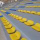 Floor Mounted Low Back HDPE Stadium Bucket Seats For Concret Steps