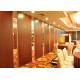 Acoustic Banquet Hall Wooden Partition Wall , Ceramic Partition Ring