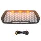 ABS Mesh Toyota Tacoma Parts Front Bumper Grill With 3 Amber LED Lights 2016-2018