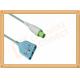 PVC Hellige Servomed 4 ECG Trunk Cable 10 Pin 3 Leads Non Toxic