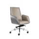 Conference 22KGS 45Kg/M3 PU Leather Revolving Chair Middle Back