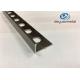 Hole Punched Aluminium Round Edge Tile Trim , 1.0mm Carpet Aluminum Trim