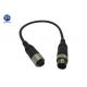 M12 4 Pin Connector Cable Male To Female For Reverse Backup Camera System OEM / ODM
