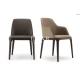 Leather Solid Wood Modern Dining Chair For Restaurant ZZ-ZC02B