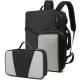 Unisex Computer Bag Backpacks , Black Laptop Rucksack Water Resistant