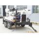 150m Dth Mud Drilling Trailer Mounted Drilling Rig With 45kw Diesel TWD150