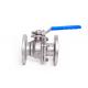 DIN Double Flanged Ball Valve ISO5211 Pad With Handle Or Actuator