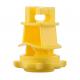 Plastic Material Electric Fence Screw On Round Rod Post Insulators Yellow Color