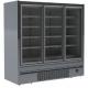 3 Door Upright Glass Door Freezer For Supermarket Refrigeration Plug In