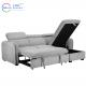 Simple Operation Storage Spare Light Gray Modular Sectional Foldable Pull Out Sofa With Pull Out Bed