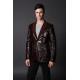 100%Viscose Mens Leather Suits Casual and Designer, New Style,Warmly Fleece Lined Suit