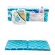 24 Inch Bath Kneeling Pad Extra Long Teal Blue Mermaid Design With Elbow Rest