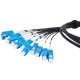 IP68 Waterproof Fiber Optic Jumper ODVA MPO-SC FTTA 12 Fibers Breakout Cable