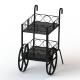 Wine Bottles Cart Food Display Stands With Metal Wire Shelves Two Layers Promotion Wine Cart