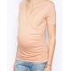 Wholesale blank pink and wine red color maternity t shirts in high quality