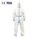 Customized CE Disposable Medical Clothing , Microporous Protective Coverall Suit
