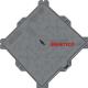 C250 Metal Manhole Cover Ductile Iron EN GJS500-7 Water Based Paint Surface Treatment Kerb-side Channel Of Roads