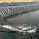UV Resistant 45 Mil HDPE Geomembrane Pond Liner for Fish Farming 50m-200m Length