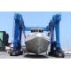 Yello Blue Rubber Tyred Gantry Crane For Boat Yacht Handling Electric Motors