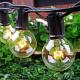 Custom Led Edison Bulb Outdoor String Lights 25ft G40 E12 Base  2 Years Warranty