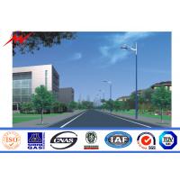 Garden Single Arm 10m Q235 Street Lamp Pole With Hot Dip Galvanization