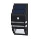 Black 120LM LED Solar Sensor Wall Light outdoor 8-10Hours Working Time