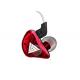 In Ear Wired Metal Earbuds With Mic Red Color 20 - 20KHz Frequency