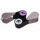 Double Color of UV Light and White Light Jewelers Magnifying Glass with Magnification of 10X