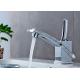 ROVATE Single Handle Bathroom Basin Faucets Chrome Plated With Bubble Aerator