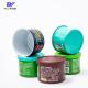 Round Tobacco Packaging Flower Tin Can 50g Volume Child Resistant Tins