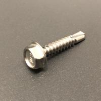 #12 1 inch C4 Galvanized Self Drilling Screws External Hex Flange Head