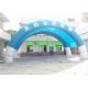 Oxford Fabric Double Layers Advertising Inflatable Arch Rental in Blue White