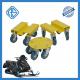 3 Pieces Drivable Snowmobile Caster Dolly  Strap-On Silicone Wheels