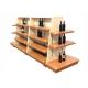 Durable Wine Display Shelf Wooden And Steel Material Color Optional