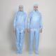 Pharmaceutical Factory ESD Clean Room Garments Pant With Shoes Cover