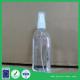 supply PET 80ml oblate bottle in clear color with pump head plastic bottle