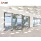 Non Thermal Break System Aluminum Bi Folding Door 1.2mm Exterior Patio Folding Doors